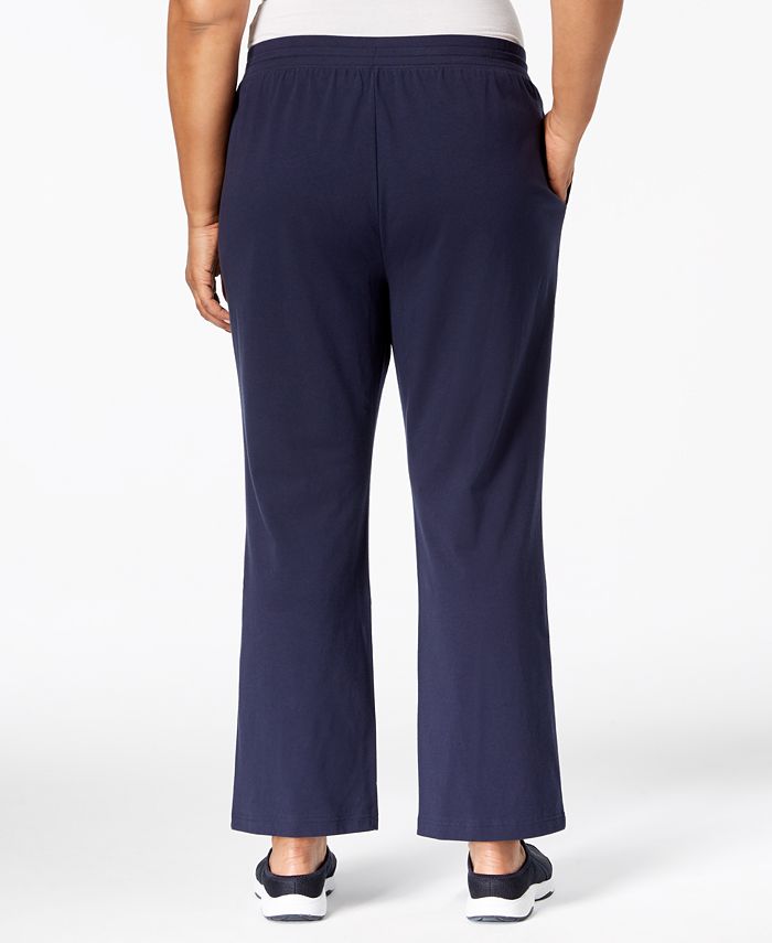 Karen Scott Plus Size Drawstring Waist Soft Pants, Created for Macy's ...