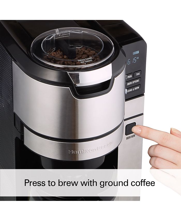 Hamilton Beach Programmable Grind & Brew 12Cup Coffee Maker Macy's
