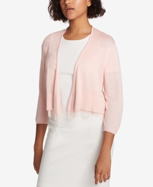 Tommy Hilfiger Lace-Trim Shrug Cardigan