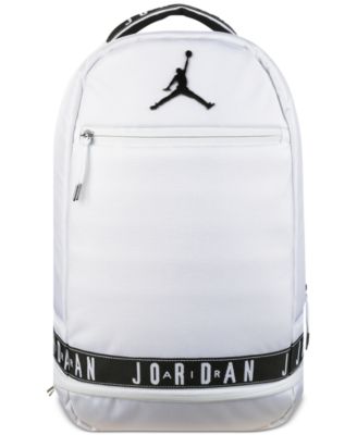 all white jordan backpack