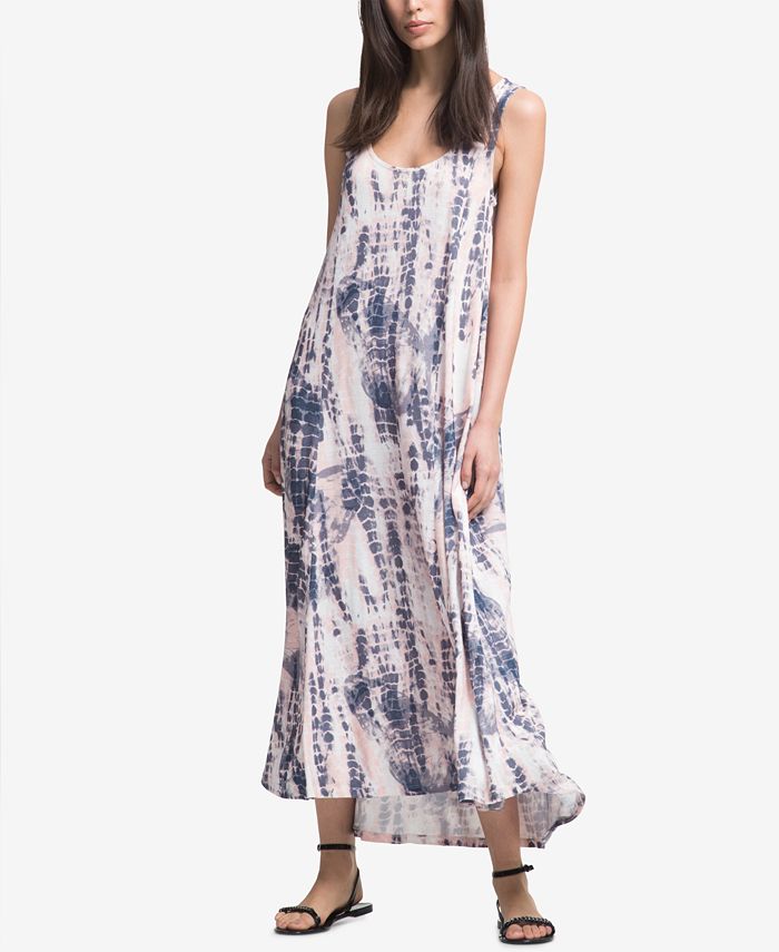 DKNY Printed Sleeveless Maxi Dress - Macy's