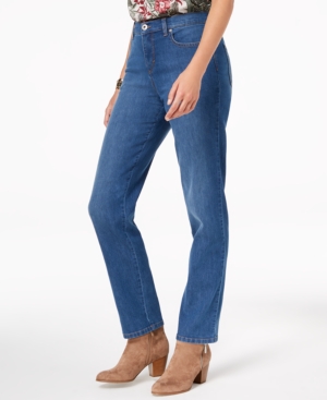 STYLE & CO HIGH RISE STRAIGHT-LEG JEANS, CREATED FOR MACY'S