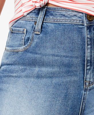 Seven7 Trendy Plus Size Raw Hem Straight-Leg Jeans