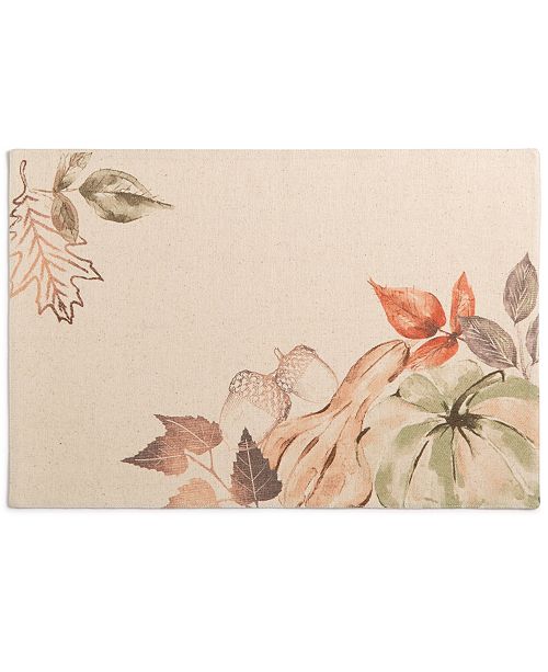 Elrene Closeout Decorative Gourds 13 X 19 Placemat Reviews