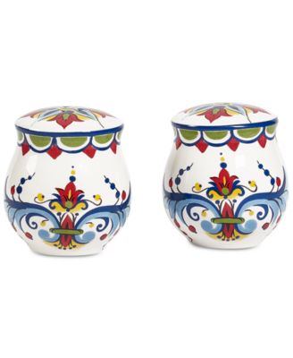 Tabletops Unlimited - San Marino Italian Blue Salt & Pepper Shaker Set
