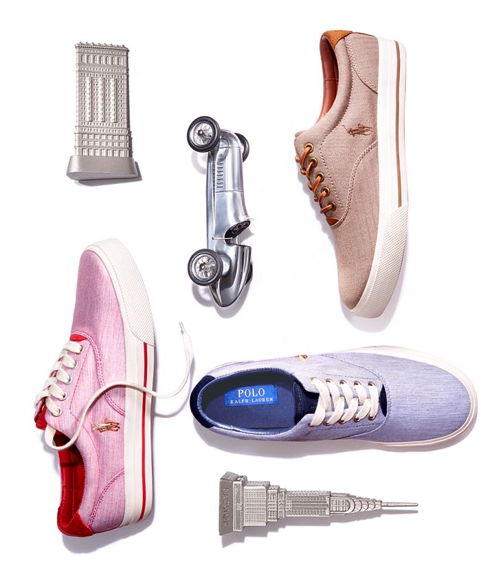 Polo Ralph Lauren Vaughn Chambray Herringbone Sneakers & Reviews - All  Men's Shoes - Men - Macy's