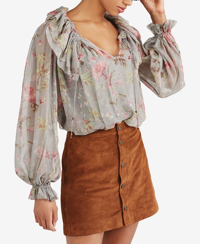 Blouse Imprimée Florale Transparente O'Neill - Taille S - Occasion Très Bon état