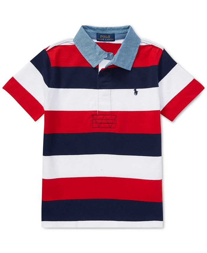 Polo Ralph Lauren Toddler Boys Striped Cotton Rugby Shirt Macy s