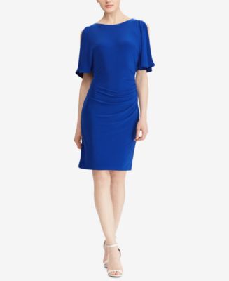 Lauren Ralph Lauren Shirred Jersey Dress - Macy's
