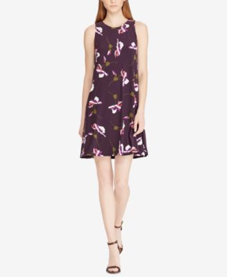 Lauren Ralph Lauren Floral-Print Jersey Dress - Macy's