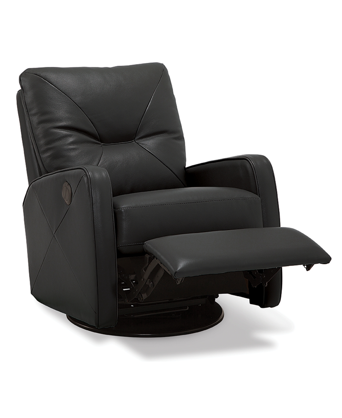 Finchley Leather Power Swivel Glider Recliner - Ink (Special Order)