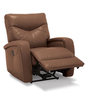 Erith Leather Power Wallhugger Recliner - Macy's