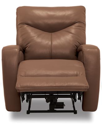 erith leather power rocker recliner