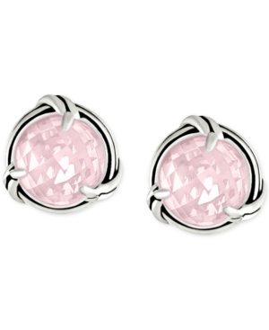 Peter Thomas Roth Rose Quartz Stud Earrings (4-1/2 Ct. T.w.) In Sterling Silver