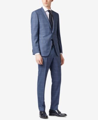 hugo boss checkered suit