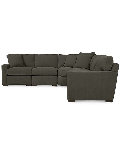 Furniture Radley Fabric 5 Piece Sectional Sofa Created For Macy S