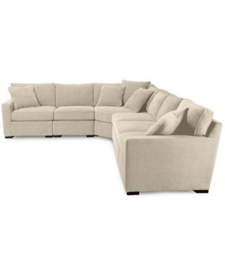 Radley 5-Pc Fabric Sectional with Apartment Sofa