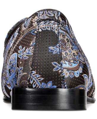 Tallia Men\'s Lorenzo bit paisley Loafers size 10 black dress shoes Tallia Men main image 4