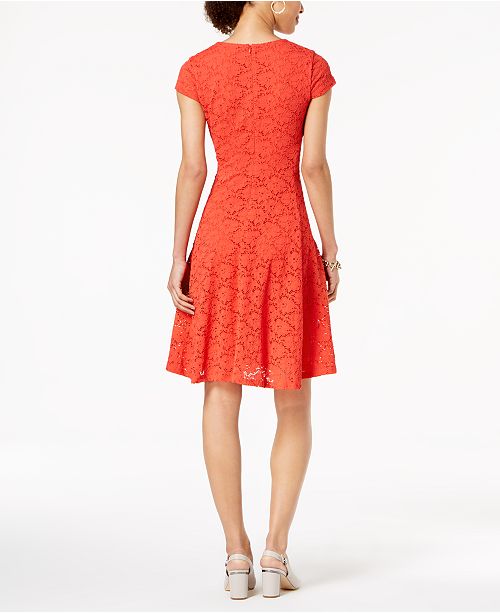 Alfani Petite Lace Fit & Flare Dress, Created for Macy's - Dresses ...