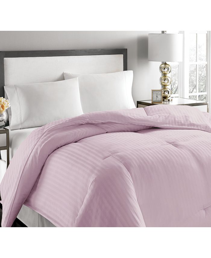 Royal Luxe Luxury Damask Stripe Feather & Down Twin Comforter Macy's