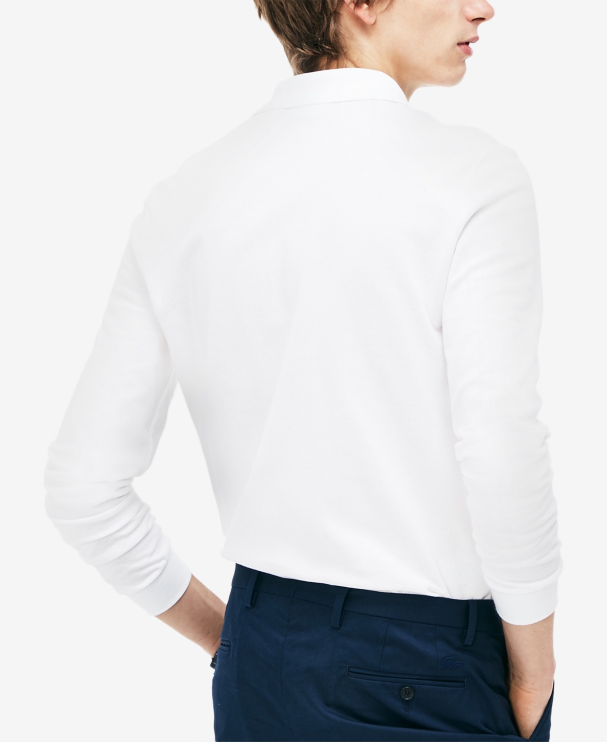 LACOSTE MEN'S LACOSTE CLASSIC FIT LONG-SLEEVE L.12.12 POLO SHIRT 