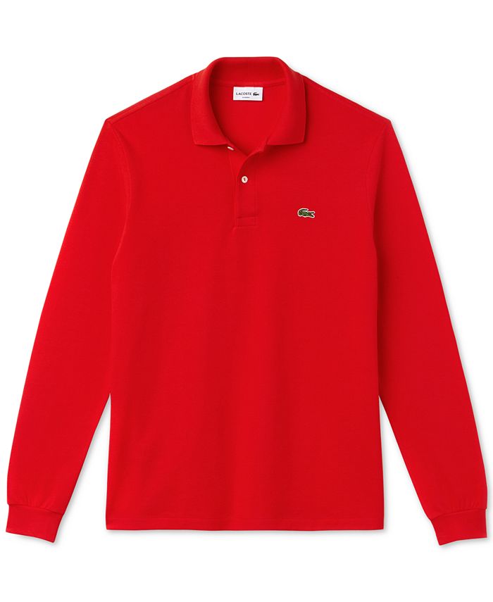 lacoste long sleeve mens polo