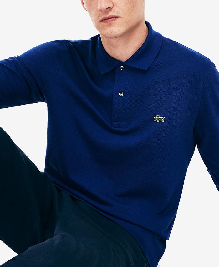 Lacoste Classic Fit Long-Sleeve L.12.12 Polo Shirt - Macy's