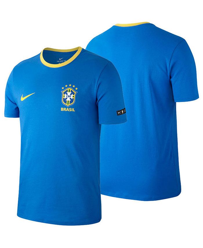 Men's Brazil National Team Nike Crest T-Shirt - Yellow - Sports Closet