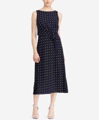 macy's ralph lauren polka dot dress