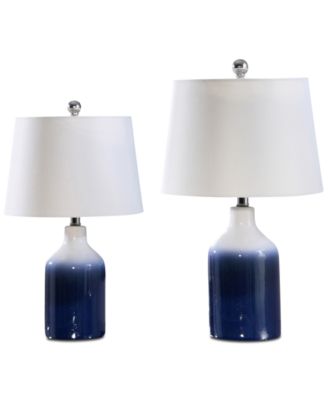 Abbyson Living - Evia Blue Table Lamps, Set of 2