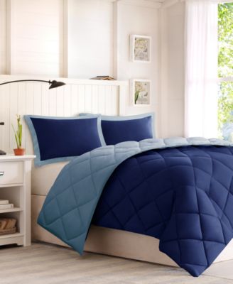 Larkspur Reversible Microfiber Down Alternative 2-Pc. Comforter Set, Twin/Twin XL