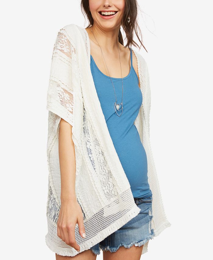 Motherhood Maternity Lace Kimono Blouse Macy's