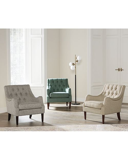 Furniture Glenis Tufted Accent Chair, Quick Ship Furniture Macy's