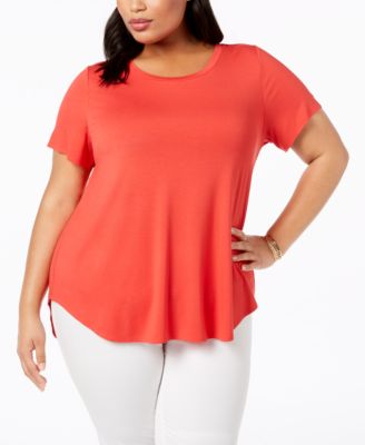Alfani - Plus Size High-Low Tee