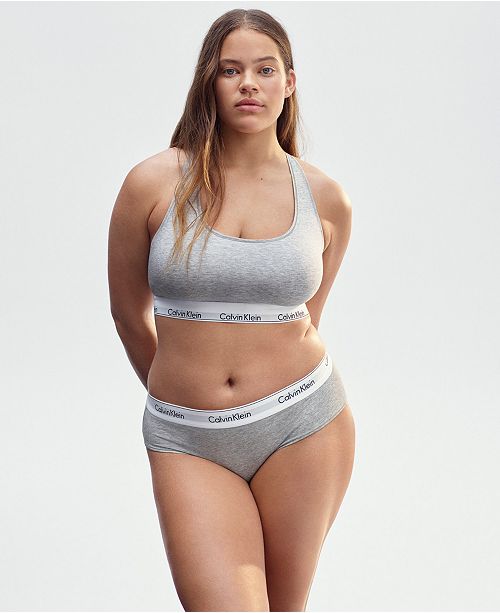 Calvin Klein Plus Size Modern Cotton Unlined Bralette Qf5116 And Reviews All Bras Women Macys 