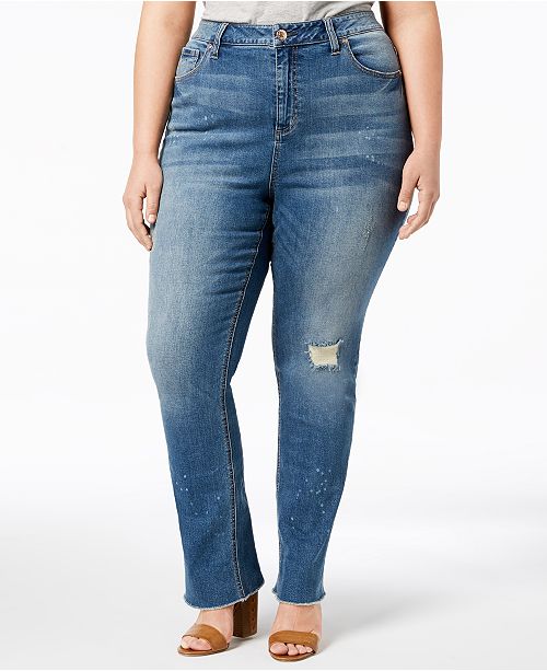 Seven7 Jeans Seven7 Trendy Plus Size High-Rise Jeans & Reviews - Jeans ...