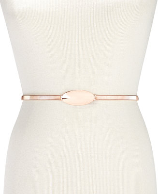 INC International Concepts Oval Chain Stretch Belt, Created for Macy's ...