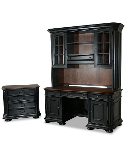 Furniture Beekman Home Office 3 Pc Furniture Set Credenza Hutch