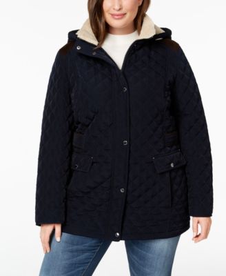 laundry by shelli segal quilted hooded jacket