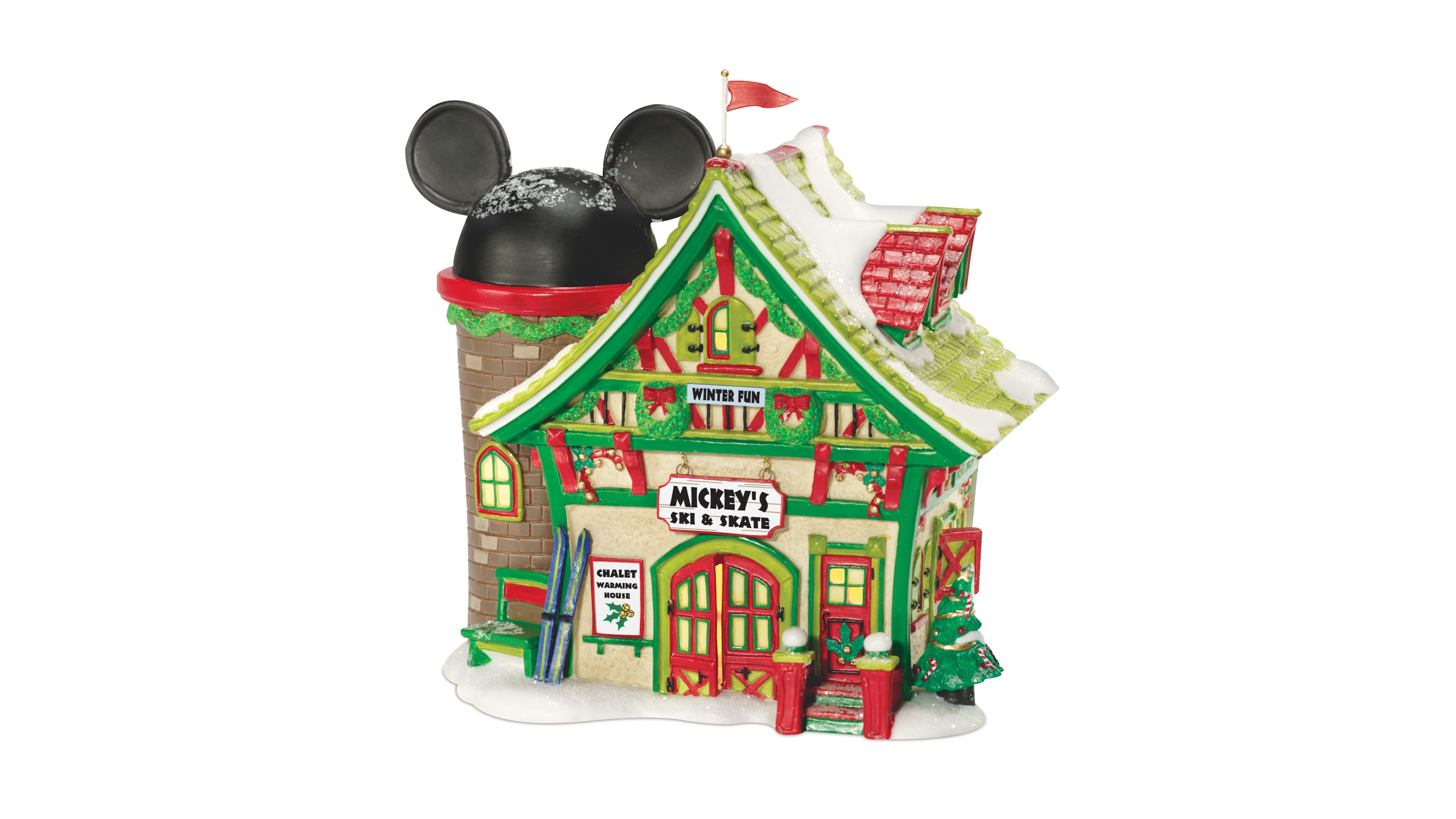 Department 56 Mickey's Village Ski and Skate Collectible Figurine