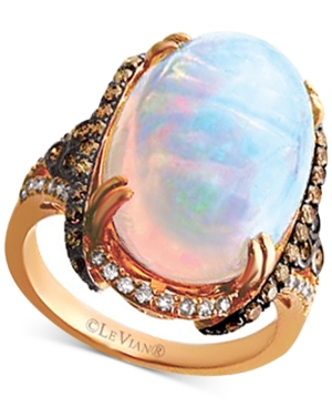 image of Le Vian Opal (6 1/2 ct. t.w.) & Diamond (3/4 ct. t.w.) in 14k Rose Gold