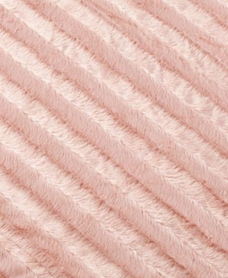 Duke Ribbed Faux-Fur Throw, 50" x 60"