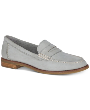 Sperry Women's Seaport Penny Memory Foam Loafers Women's Shoes In Grey