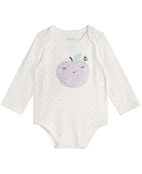 First Impressions Baby Girls Apple Bodysuit Created For Macy S