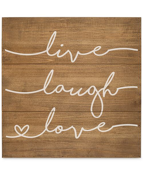 Cathy S Concepts Live Laugh Love Wood Sign Reviews Wall Art Macy S