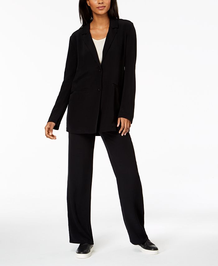 Eileen fisher notch collar jacket sale