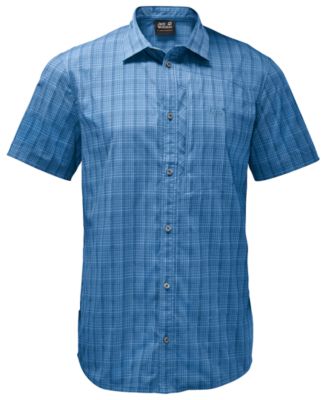 Jack Wolfskin - Men's Rays Check Stretch Vent Short-Sleeve Shirt from Eastern Mountain Sports