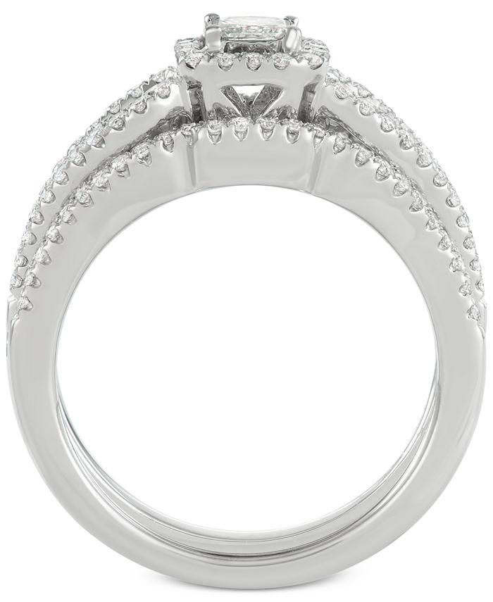 Macy's Princess Cut Diamond Ring & Enhancer Set (1 ct. t.w.) in 14k