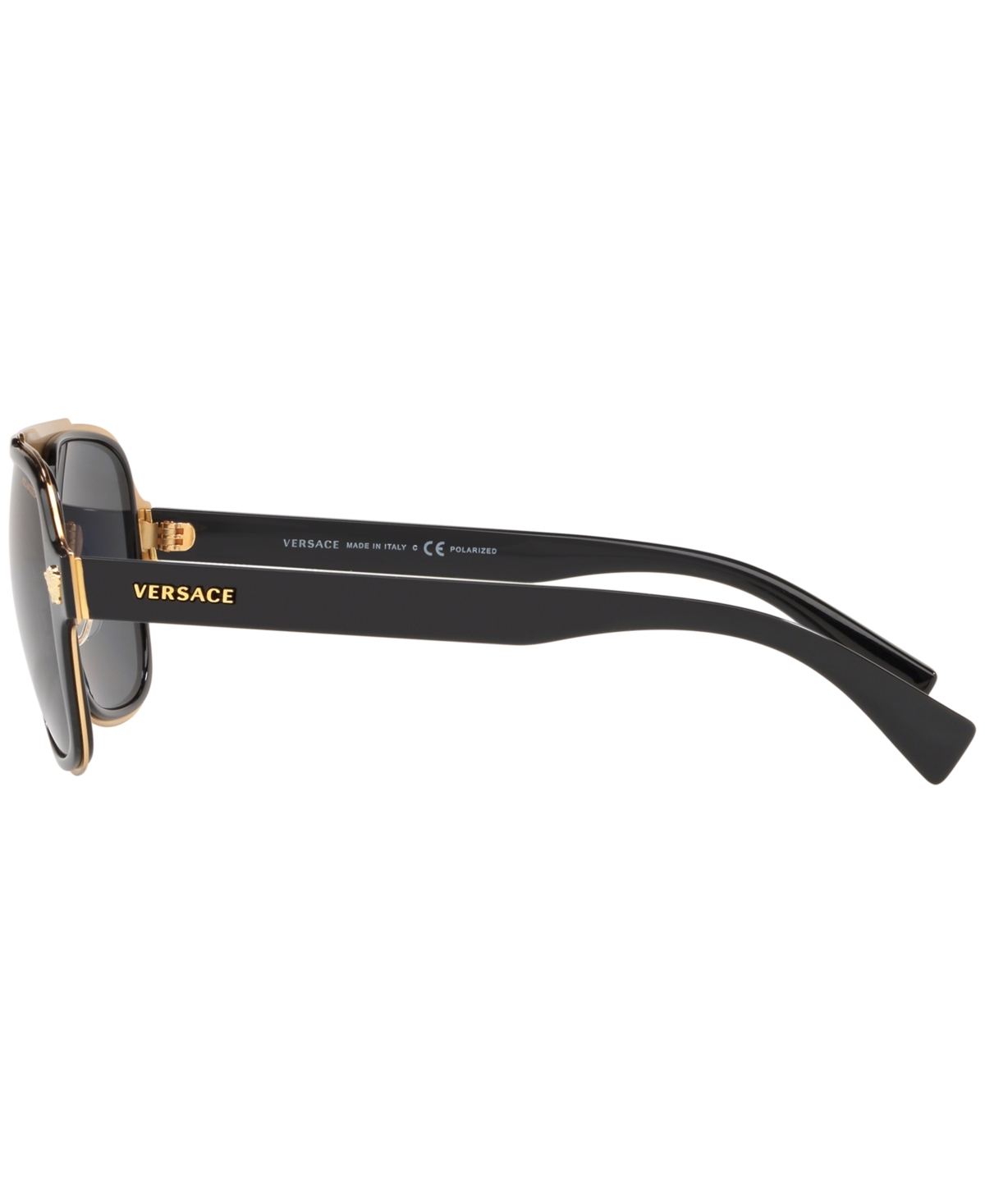 Shop Versace Men's Polarized Sunglasses, Ve2199 In Black,polar Grey