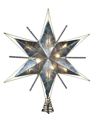 UPC 086131236976 product image for Kurt Adler 6-Point Capiz Gold Star Tree Topper | upcitemdb.com